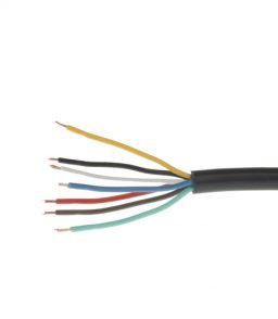 MP318 5A 6x0.5mm² + 1x0.65mm² 100m 7 Core Black Cable