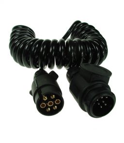 MP5901 2.5m 7 to 8 Pin Curly Conversion Lead - 7 Pin Plug To 8 Pin (13 Pin Type) Plug