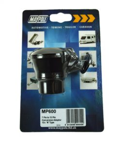 MP600 Professional Adaptor 7 Pin Car/Vehicle To 13 Pin Trailer/Caravan Adaptor Display Packed