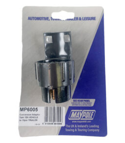 MP6005 7 Pin Vehicle To 13 Pin Trailer Adaptor Display Packed