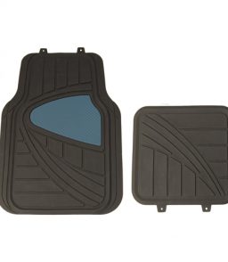 MP6353 Black/Blue PVC Car Mat Set