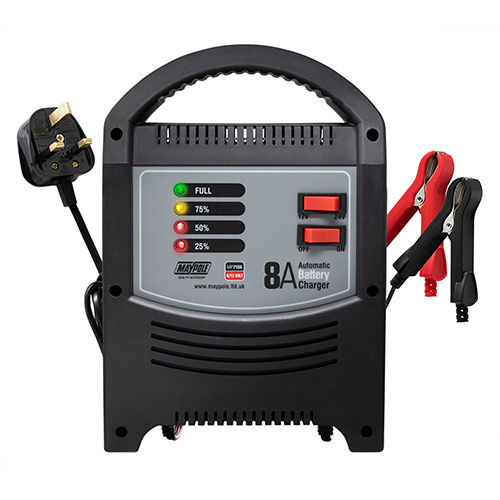 MP7108 8A 6/12V LED Automatic Battery Charger