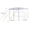 MP9513 2.5m x 2.5m Sun Canopy