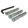 MP9733 Fold Down Security Post with Integral Lock