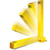 MP9737 Fold Down Security Post Fixed With Bolts