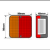 MP3 Maypole 12V Square Combination Lamp - Image 3