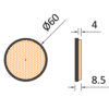 MP155SSB Radex Round Amber Self Adhesive Reflector - Image 2