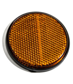 MP155SSB Radex Round Amber Self Adhesive Reflector