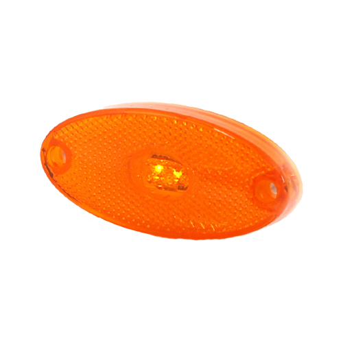 MP1655B 12-24V Slim Line Oval LED Amber Marker Lamp