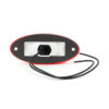 WAS 12-24V Slim Line Oval LED Red Marker Lamp