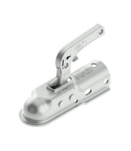 silver Maypole MP80L Pressed Steel Hitch and Integral Lock 50 mm 
