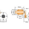 MP206 Pair of 250Kg Suspension Units & Hub - Image 3