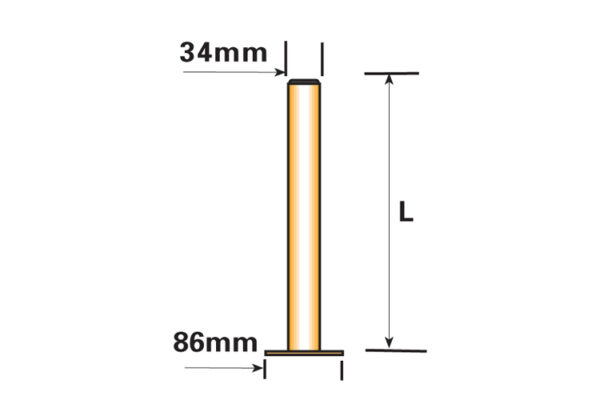 MP220 450 x 34mm Propstand - Image 2
