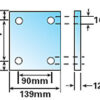 MP232 4" 102mm 4 Hole Drop Plate - Image 2