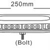 MP4095 12/24V 250mm Bolt On LED Mini Beacon Light Bar - Image 2