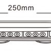 MP4096 12/24V 250mm Magnetic LED Mini Beacon Light Bar - Image 2