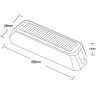 MP4110B 12/24V 9W Amber LED Strobe R10/IP65 - Image 2