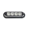 MP4113B 12/24V 12W Amber LED Strobe R65/R10/IP65