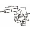 MP4442B Beacon Din Pole Mount 90° Vertical Surface Bracket - Image 2