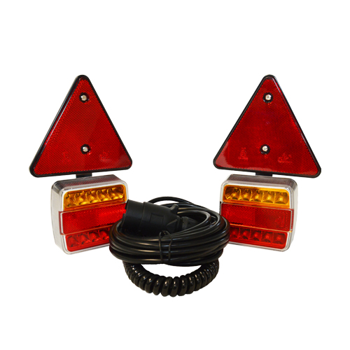 MP44952 12V LED Lighting Pod 1.8m Curly Cable, 6m Trailer