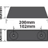 MP453 Buffer Block 200x50x50 - Image 4