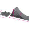 MP4615B Wheel Chock & Mounting Plate Set - Image 2