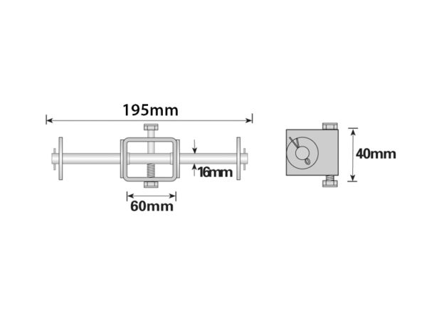 474 side roller bracket drawing