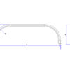 MP4793 1500L x 230W x 425H Pair of Integrated Flat Fixing Point Tandem Mudguards - Image 3