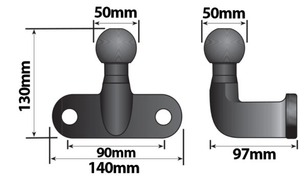 MP5005B Dimensions