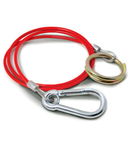 MP501B 1m x 3mm Red PVC Breakaway Cable