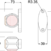 MP7721B 10-30V LED Red/White/Amber Rubber Side Marker Lamp - Image 4