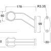 MP7723BL 10-30V LED 45° Left Hand Red/White/Amber Outline Marker Lamp - Image 3