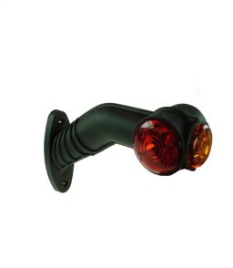 MP7723BR 10-30V LED 90° Right Hand Red/White/Amber Outline Marker Lamp