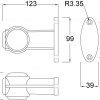 MP7726B 10-30V LED 45° Straight Red/White/Amber Rubber Stalk Marker Lamp - Image 3