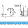 MP7976 Heavy Duty Hand Winch With Hand Brake 1100Kg / 2500LB - Image 3
