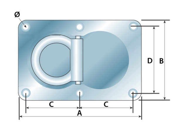MP81408B Double Recessed Lashing Ring - Image 4