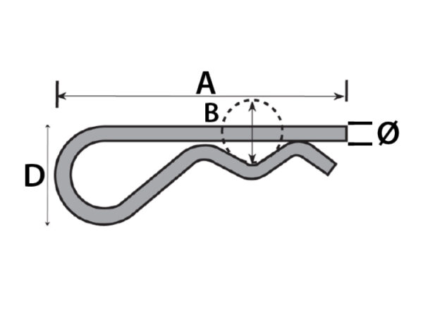 MP83403 10 x 3mm R-Clips - Image 3