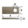 MP841B 73 x 28 x 16mm Drop Catch Plate - Image 2