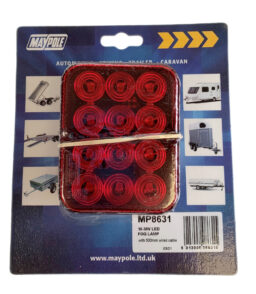 MP8631 10-30V LED Rear Fog Lamp Display Packed