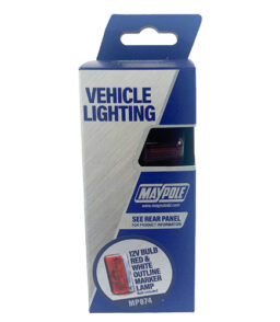 MP874 12V Radex Red/White Bulb Outline Marker Lamp Display Packed