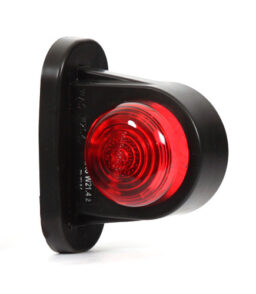 WAS 12/24V Red/White Low Outline Marker Lamp