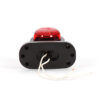 WAS 12/24V Red/White Low Outline Marker Lamp
