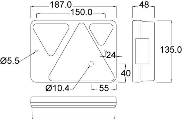 MP8940BL 12V AJBA RL96 Left Hand Combination Lamp - Image 2