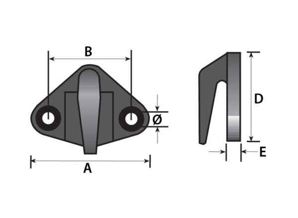 MP994 Plastic Trailer Cover Tie Down Hook Display Packed - Image 2