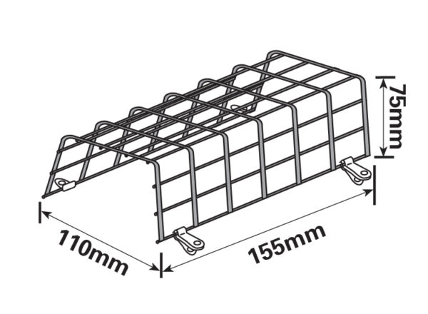 MP998 Heavy Duty Lamp Guard 155mm - Image 2