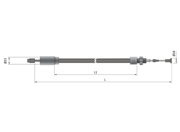 MP41213 1320mm Quick Connect Longlife Bowden Cable for ALKO Brakes - Image 2