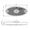 MP1656 12-24V Slim Line Oval LED Front Marker Lamp Display Packed - Image 4