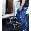 MP5386 Steel Double Caravan Step With Handrail