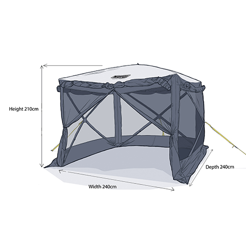 MP9517 Pop Up Screen House (4 Sided)
