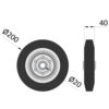 MP97236 Spare Wheel for MP9723 Jockey Wheel - Image 2